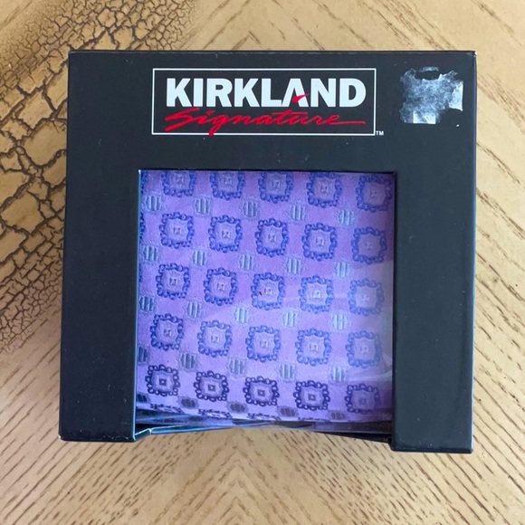 KIRKLAND SIGNATURE Purple Silk Tie New in Box - Picture 1 of 3